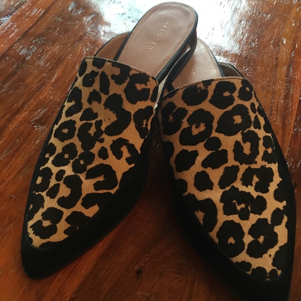 Halogen Leopard Print Mules